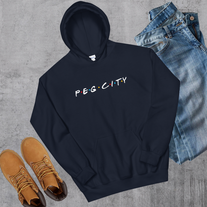 Peg City Friends Hoodie - Navy / S