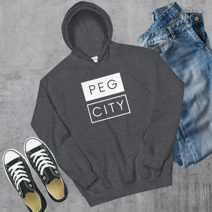 Peg City Hoodie - Dark Heather / S