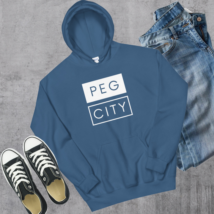 Peg City Hoodie - Indigo Blue / S