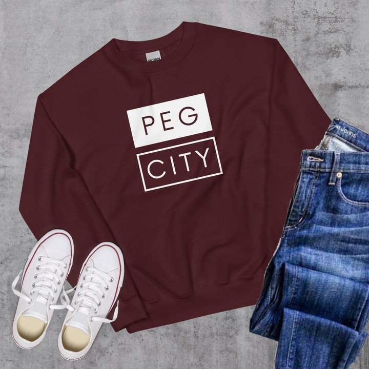 Peg City Sweatshirt - Maroon / S