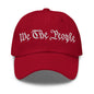 We The People Embroidered Dad Hat - Cranberry