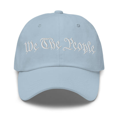 We The People Embroidered Dad Hat - Light Blue
