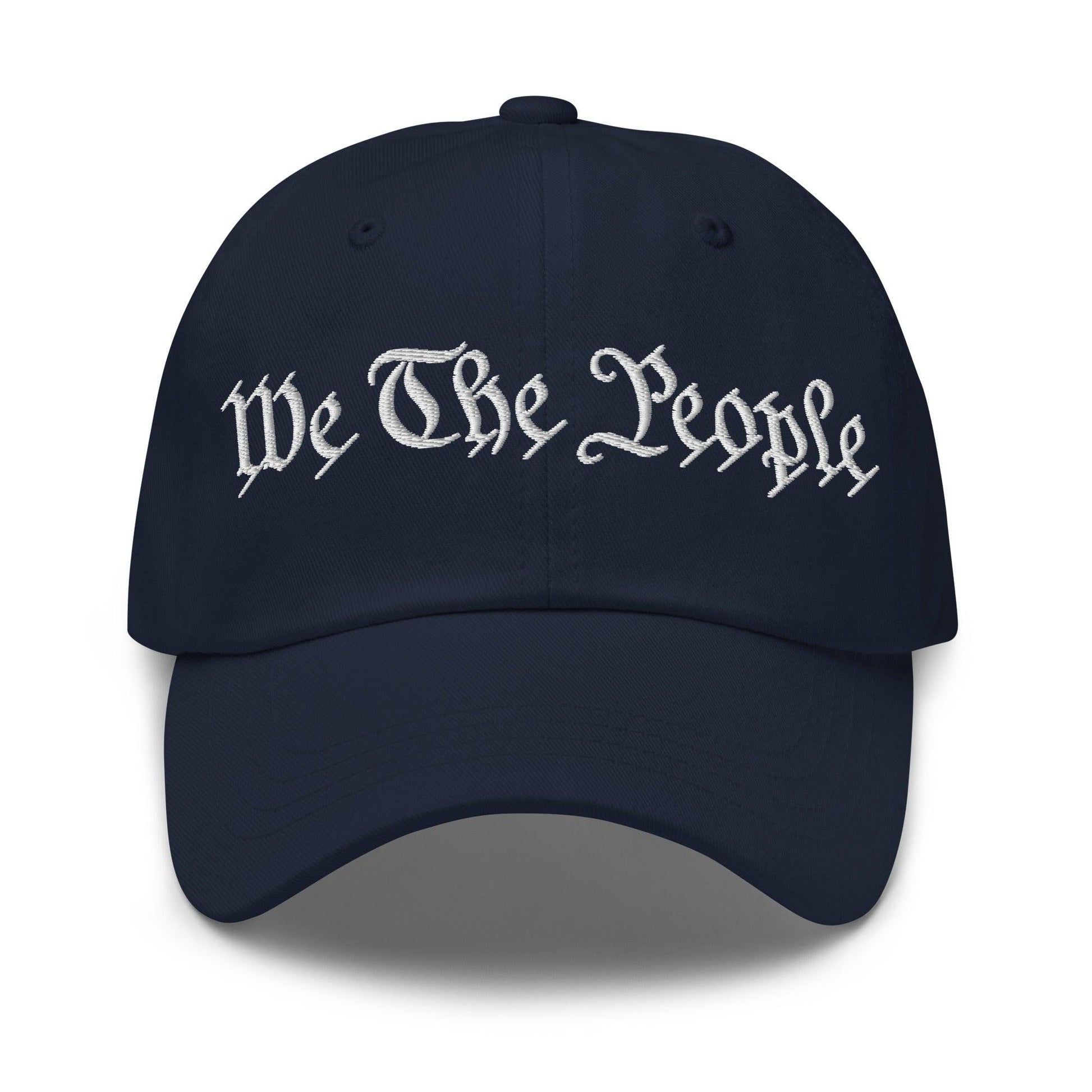We The People Embroidered Dad Hat - Navy
