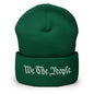 We The People Embroidered Knit Cuffed Beanie - Spruce