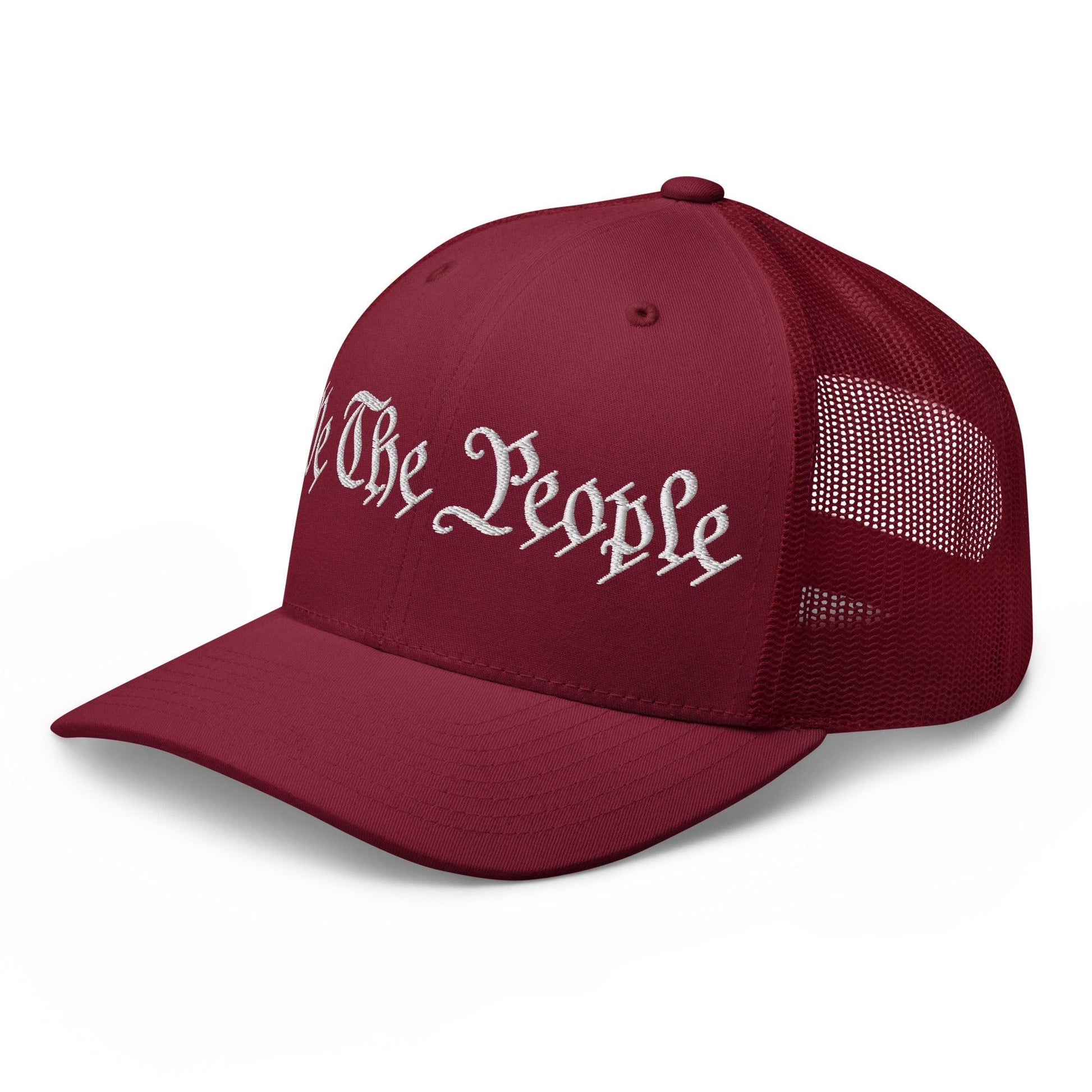 We The People Embroidered Mesh Trucker Hat