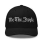 We The People Embroidered Mesh Trucker Hat - Black