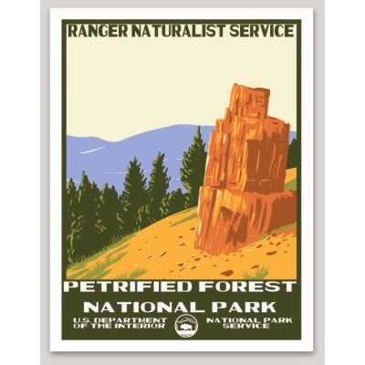 Petrified Forest National Park WPA Sticker Large - sticker