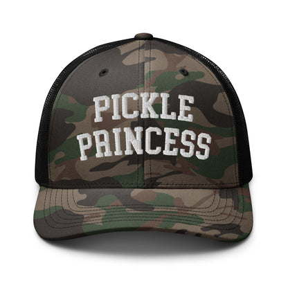 Pickle Princess Camo Trucker Hat - Camo/Black - Headwear