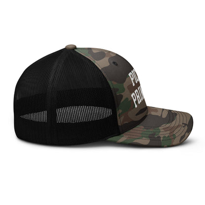 Pickle Princess Camo Trucker Hat - Headwear
