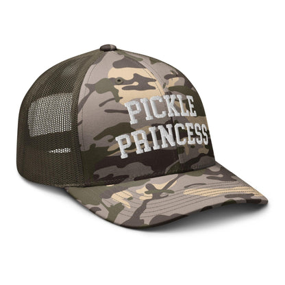 Pickle Princess Camo Trucker Hat - Headwear