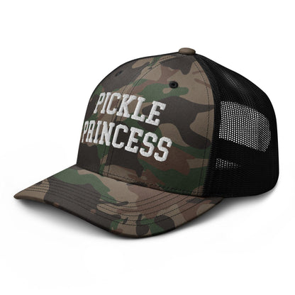 Pickle Princess Camo Trucker Hat - Headwear