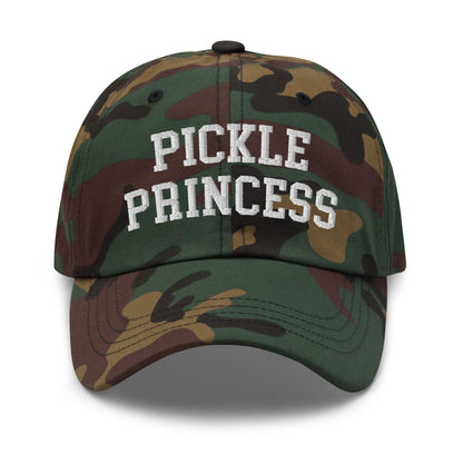 Pickle Princess Dad Hat - Green Camo - Headwear