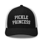 Pickle Princess Retro Trucker Hat - Black/ White - Headwear