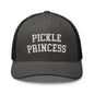 Pickle Princess Retro Trucker Hat - Charcoal/ Black - Headwear