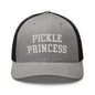 Pickle Princess Retro Trucker Hat - Heather/ Black - Headwear
