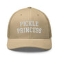 Pickle Princess Retro Trucker Hat - Khaki - Headwear
