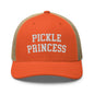 Pickle Princess Retro Trucker Hat - Rustic Orange/ Khaki - Headwear