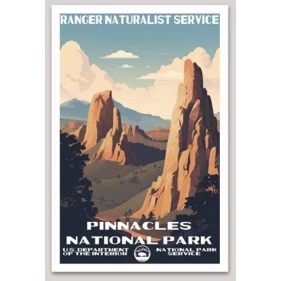 Pinnacles National Park WPA Sticker Large - sticker