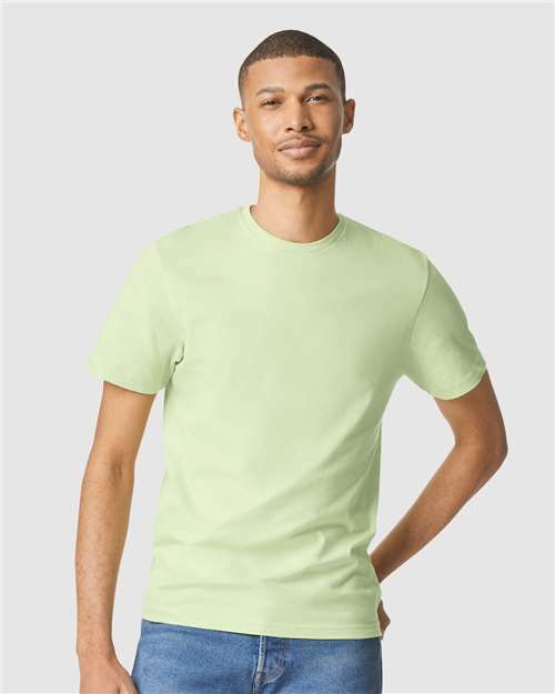 Pistachio softstyle tee: your custom apparel canvas today t100