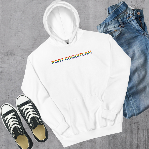 Port Coquitlam Pride Hoodie - White / S