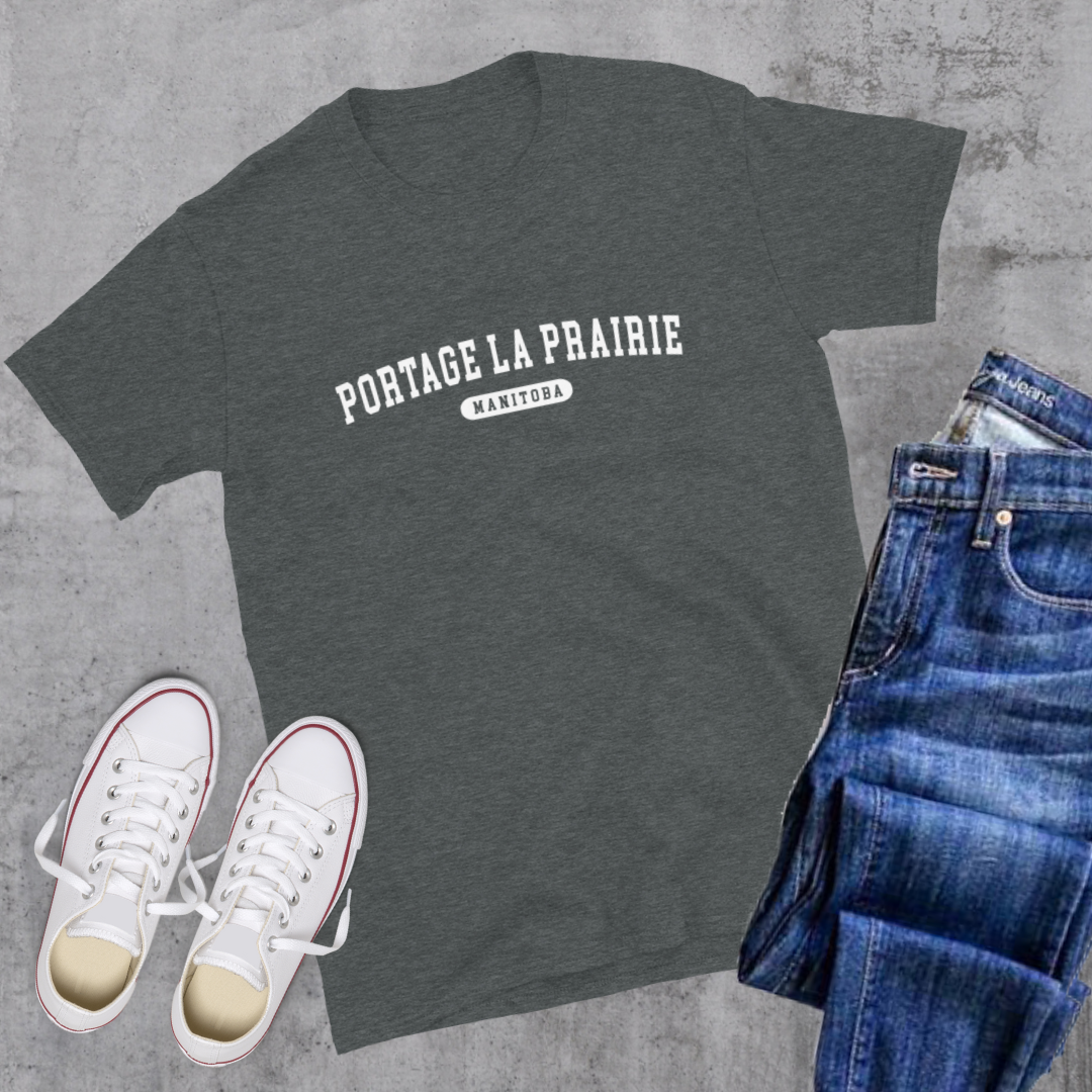 Portage la Prairie College Tee - Dark Heather / S