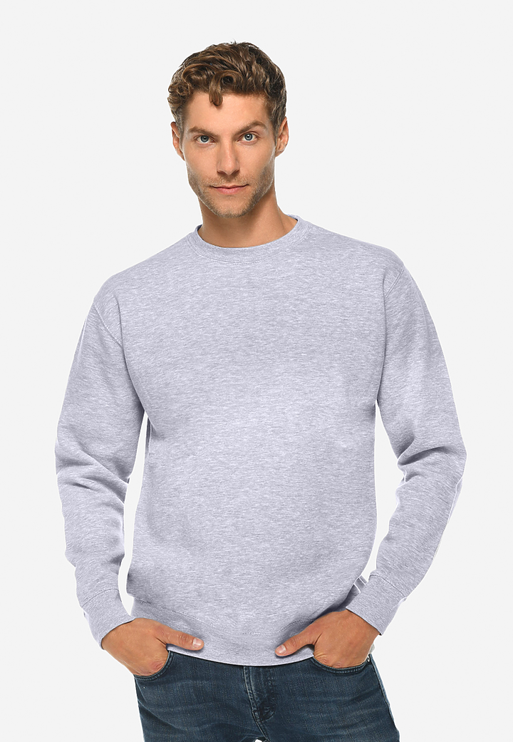 Premium Crewneck Sweatshirt - LS14004 - Heather Grey / XS - Sweatshirts & Hoodies