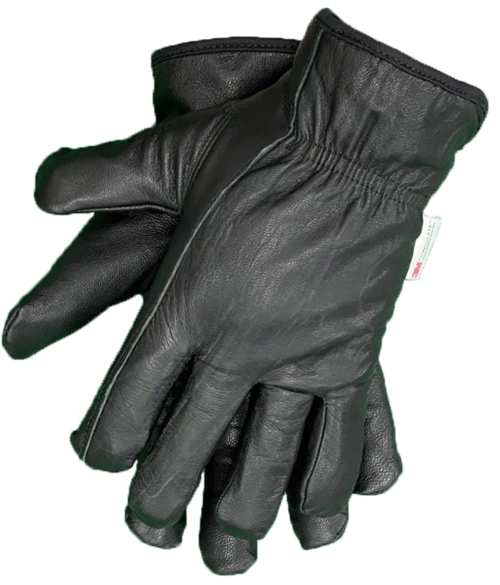 Premium full grain goatskin gloves in black, ideal for custom apparel and work use
