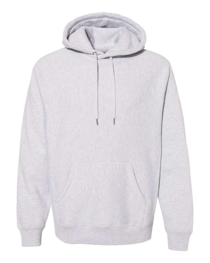 Premium Heavyweight Cross-Grain Hooded Sweatshirt IND5000P - Grey Heather / XS - Sweatshirts & Hoodies