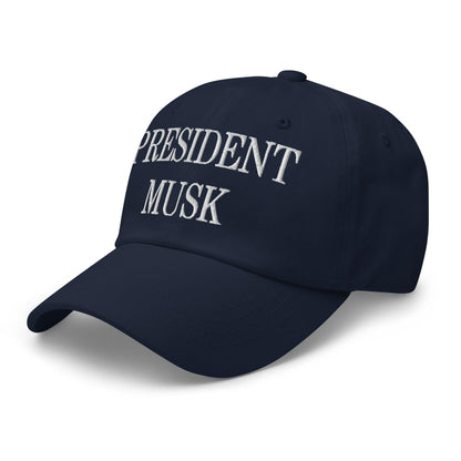President Musk Embroidered Dad Hat