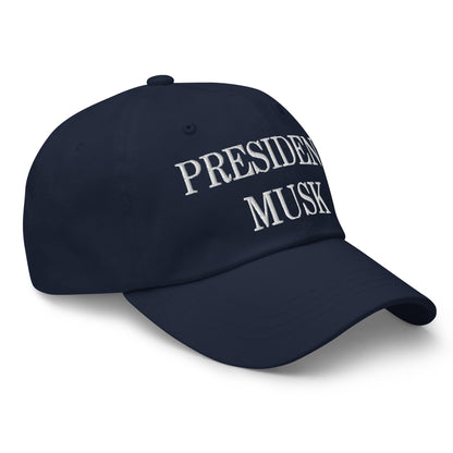 President Musk Embroidered Dad Hat