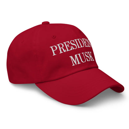 President Musk Embroidered Dad Hat
