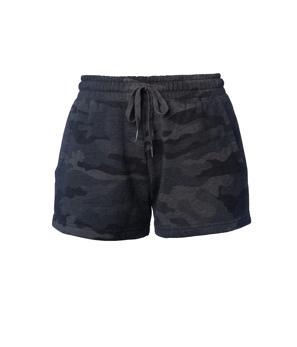 PRM20SRT - Women’s California Wave Wash Sweatshort - Black Camo Heather / XS - SHORTS