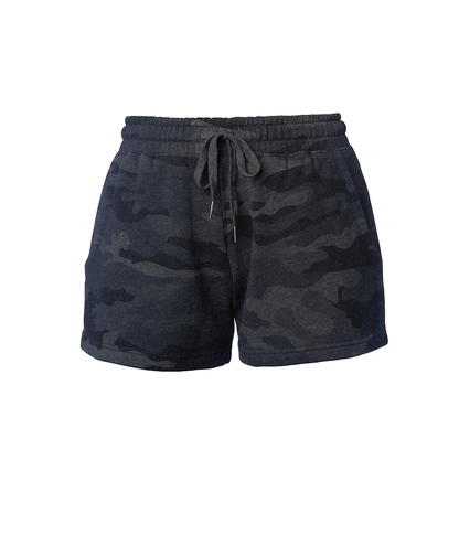 PRM20SRT - Women’s California Wave Wash Sweatshort - Black Camo Heather / XS - SHORTS