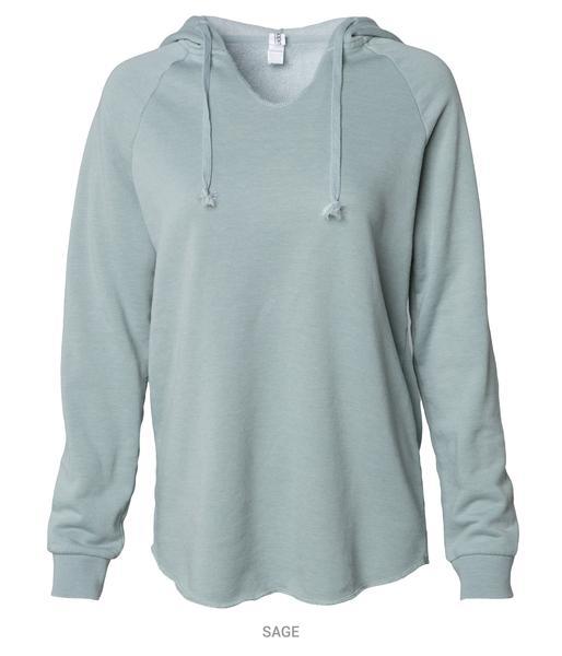 PRM2500 - Women’s California Wave Wash Hooded Pullover - Sage / XS - HOODIES