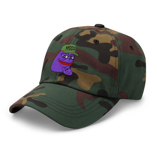 $PURPE Purple Pepe Embroidered Dad Hat - Hats