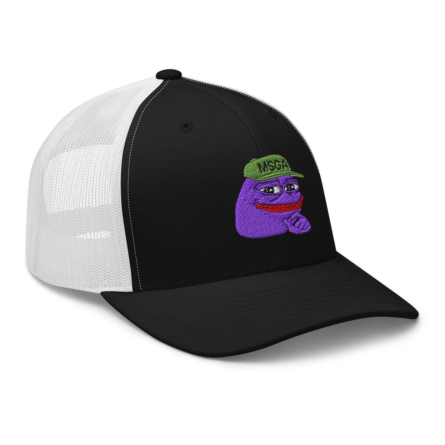 $PURPE Purple Pepe Embroidered Mesh Trucker Hat