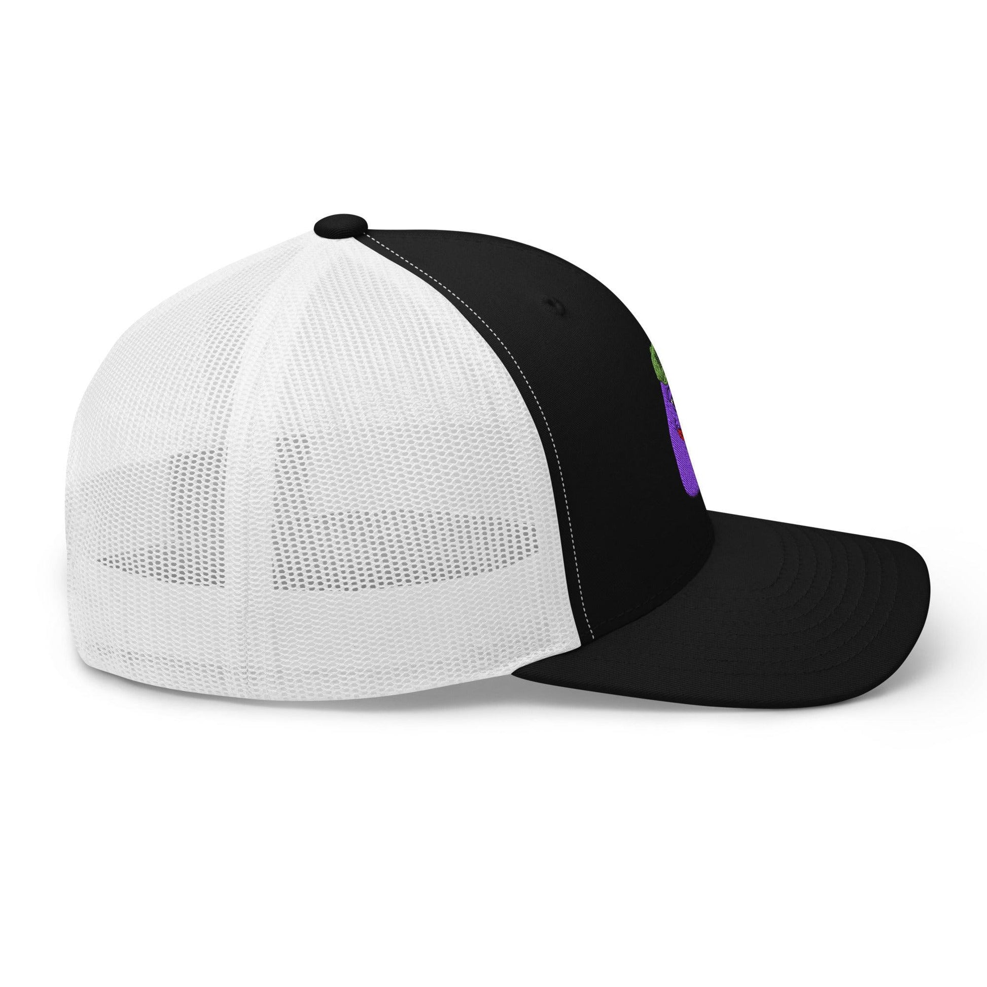 $PURPE Purple Pepe Embroidered Mesh Trucker Hat