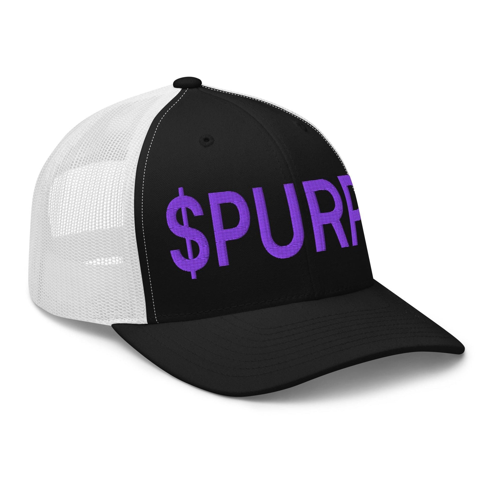 Purple Pepe $PURPE Embroidered Mesh Trucker Hat