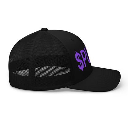Purple Pepe $PURPE Embroidered Mesh Trucker Hat