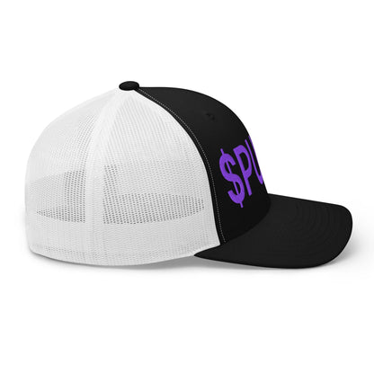 Purple Pepe $PURPE Embroidered Mesh Trucker Hat