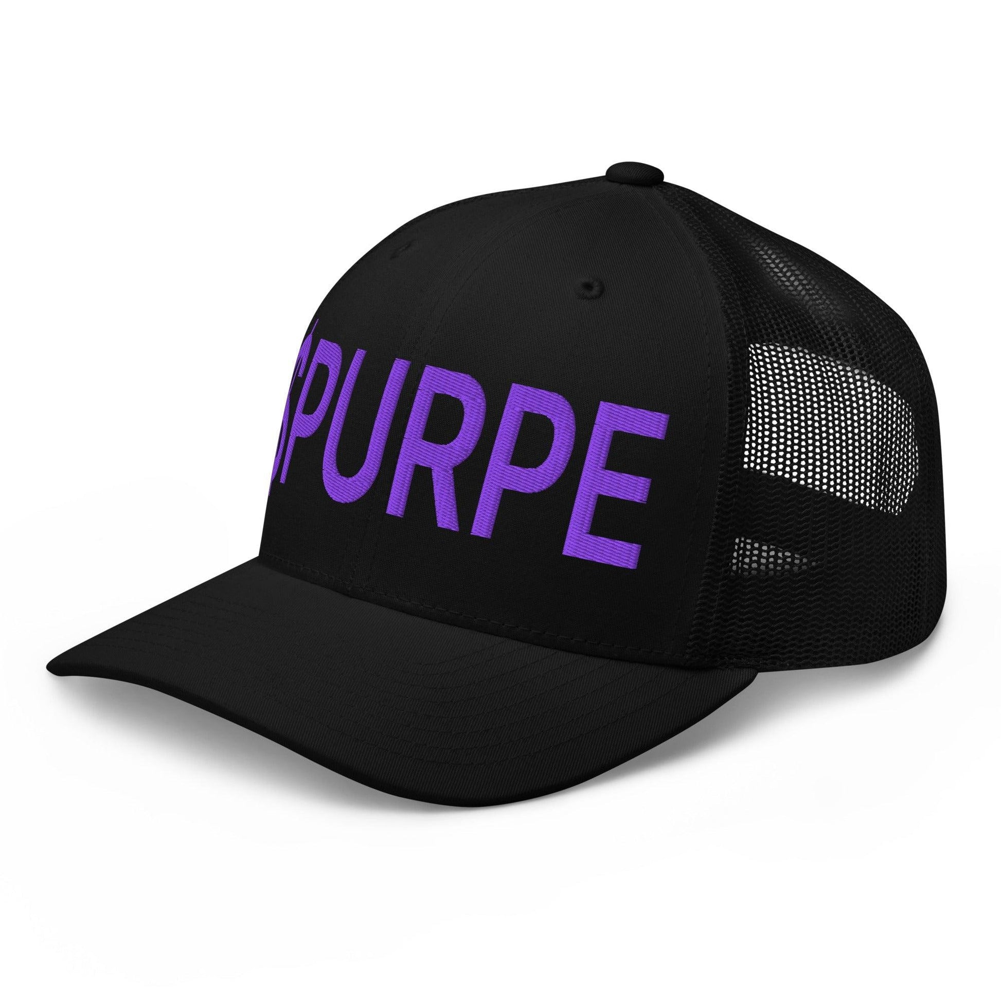 Purple Pepe $PURPE Embroidered Mesh Trucker Hat