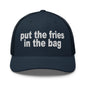 Put the Fries in Bag Embroidered Mesh Trucker Hat - Navy