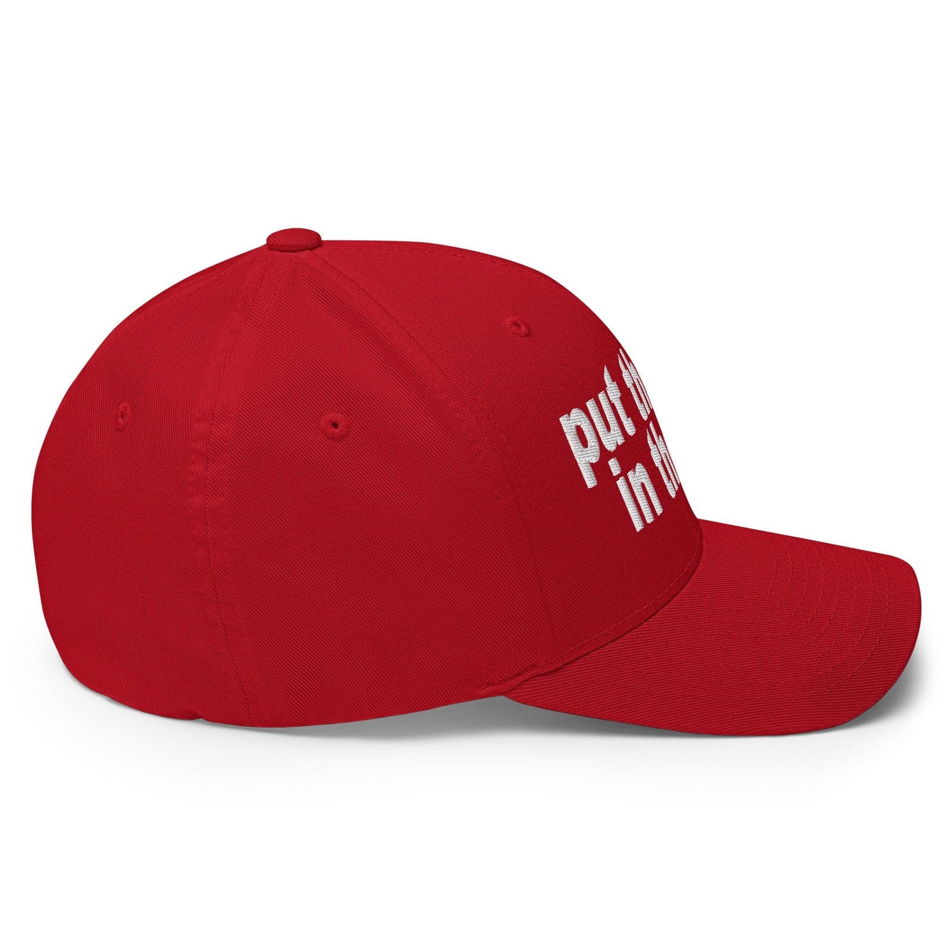 Put the Fries in Bag Embroidered Stretch Fit Baseball Hat