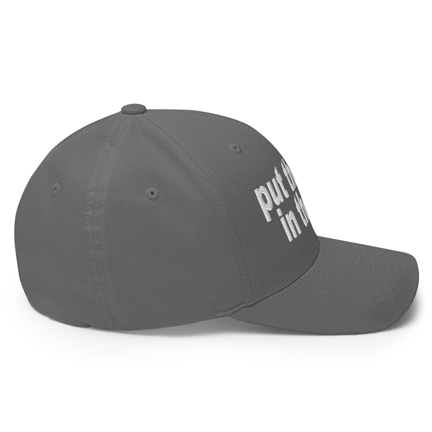 Put the Fries in Bag Embroidered Stretch Fit Baseball Hat