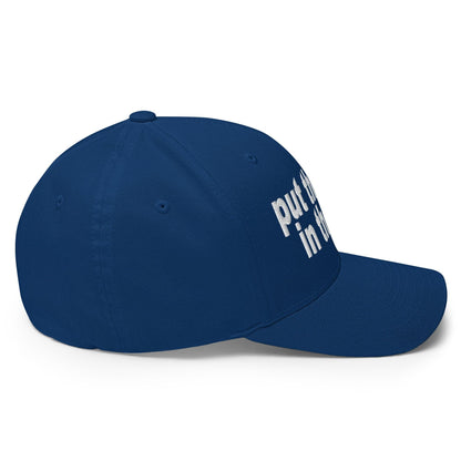Put the Fries in Bag Embroidered Stretch Fit Baseball Hat