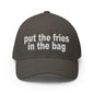 Put the Fries in Bag Embroidered Stretch Fit Baseball Hat - Dark Grey / S/M