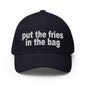Put the Fries in Bag Embroidered Stretch Fit Baseball Hat - Dark Navy / S/M
