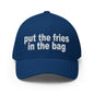 Put the Fries in Bag Embroidered Stretch Fit Baseball Hat - Royal Blue / S/M