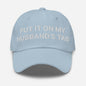 Put It on My Husband’s Tab Embroidered Dad Hat - Light Blue