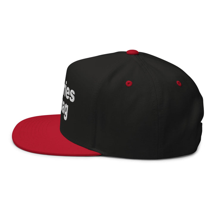 Put the Fries in the Bag Embroidered 5 Panel Flat Bill Brim Snapback Hat